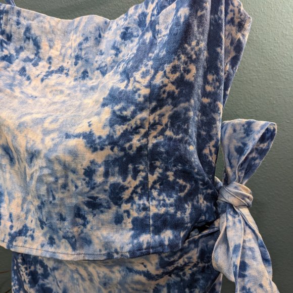 Reformation Marseilles Linen Shibori Dye Dress - Picture 4 of 11